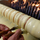 A baumkuchen-in-progress, but not the method I’m going to use this weekend